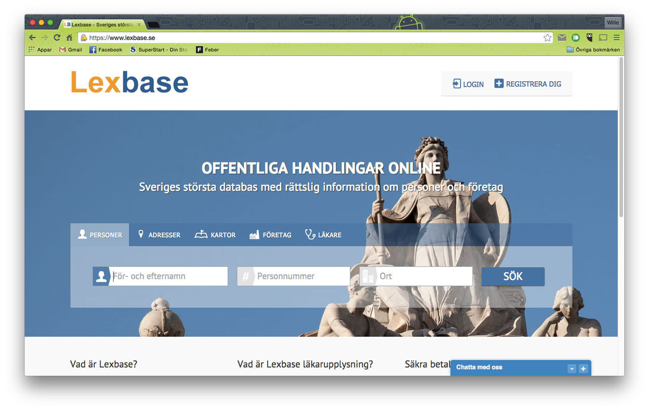 Lexbase ej skyldiga till förtal