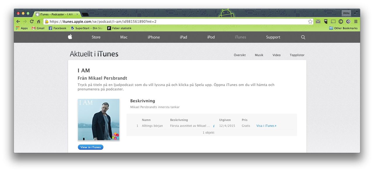 Mikael Persbrandt börjar podcasta