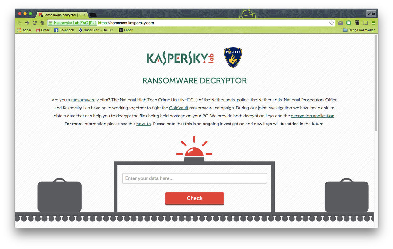 Kaspersky släpper program som låser upp ransomware