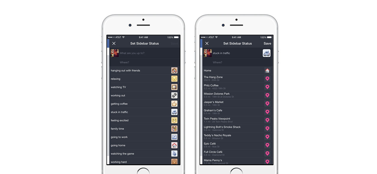 Facebook Messenger smygtestar statusfunktion