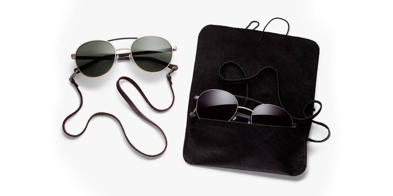 Vasumabrillor med läder