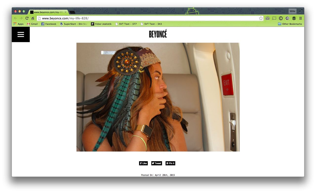 Apple Watch finns med armband helt i guld