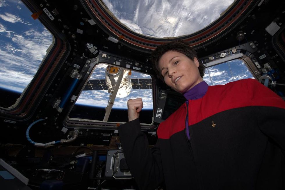 Astronaut tar Star Trek-selfie på ISS