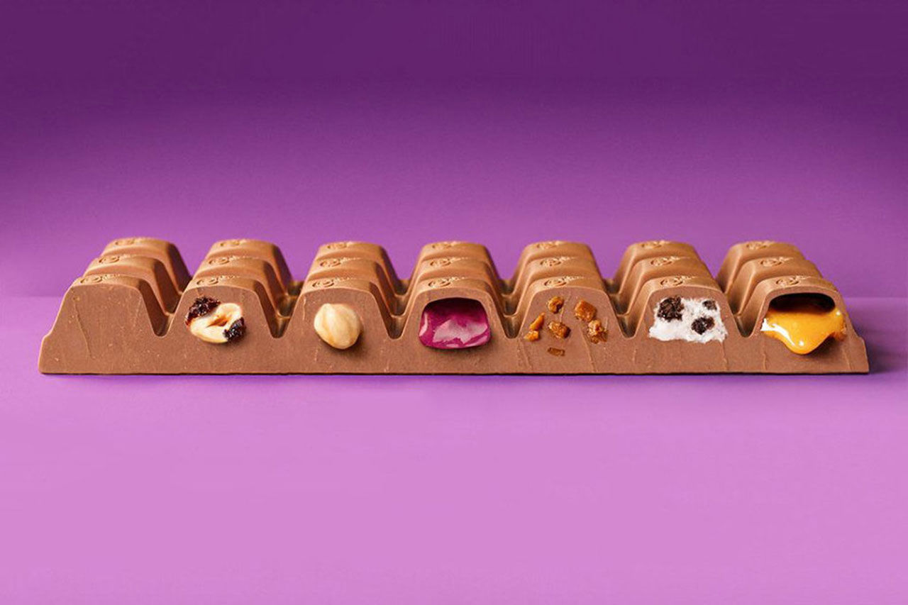En chokladkaka - sju fyllningar