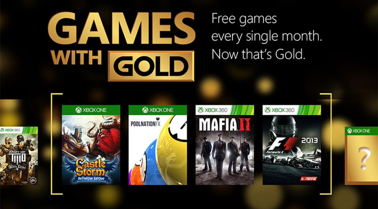 Nästa månads Games with Gold-erbjudande