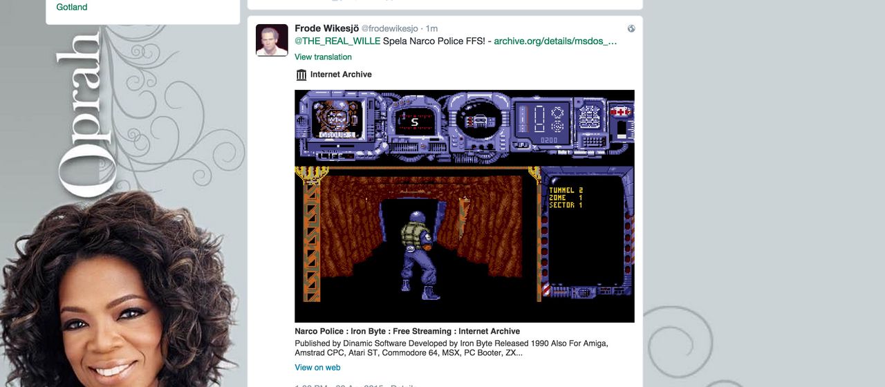 Twittra DOS-spel till folk