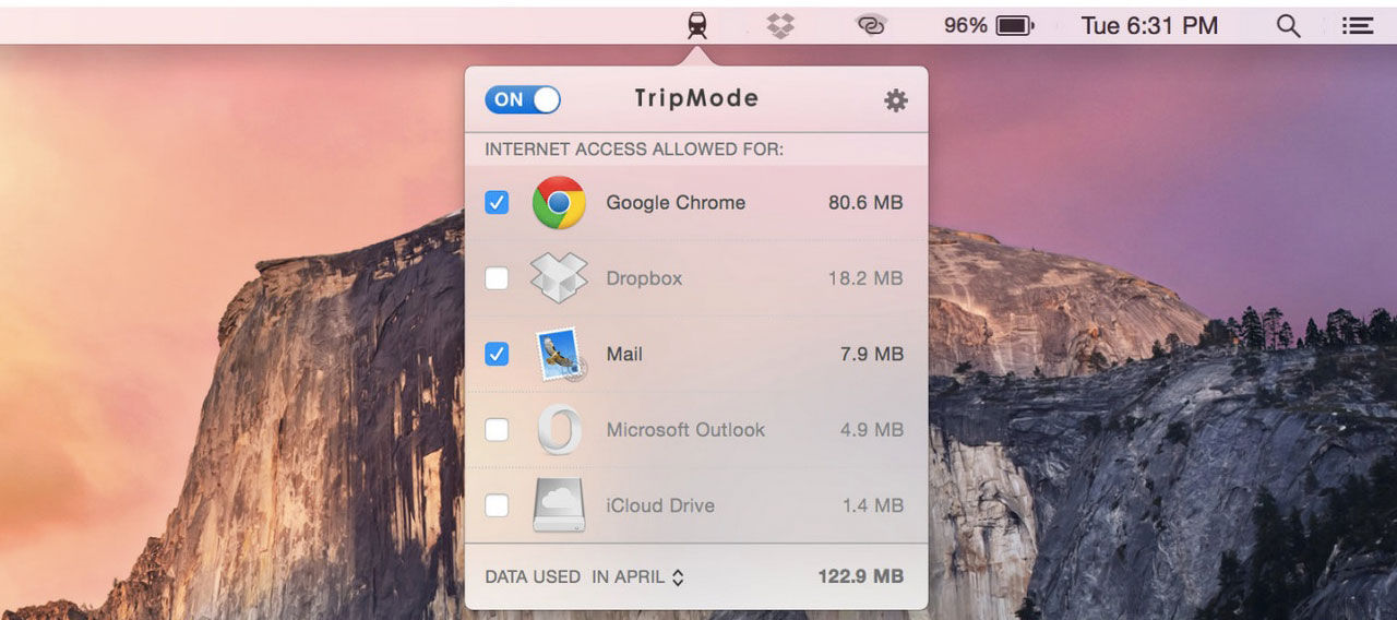 Håll koll på den mobila datatrafiken med TripMode