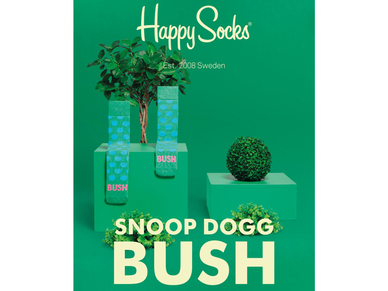 Happy Socks gör Bush-strumpor