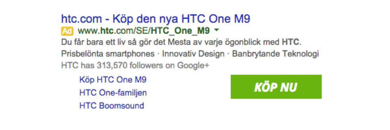 Google ska testa köpknapp direkt i  annonser