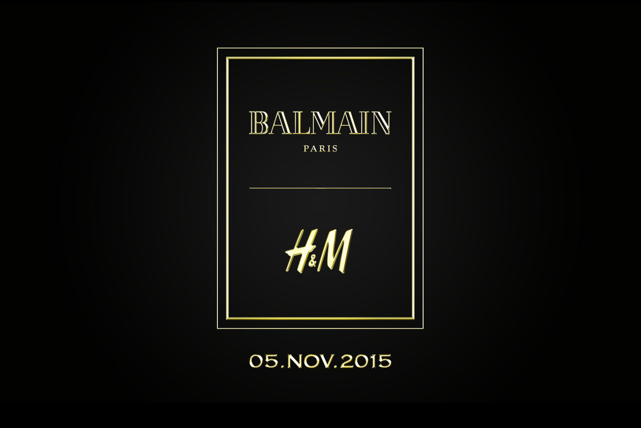 Årets H&M-samarbete är med Balmain