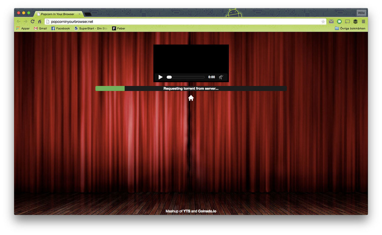 Nu kommer Popcorn Time till webbläsaren