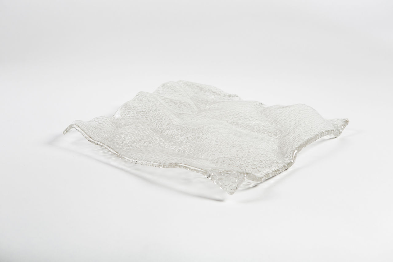 Glas som ser ut som bubbelplast