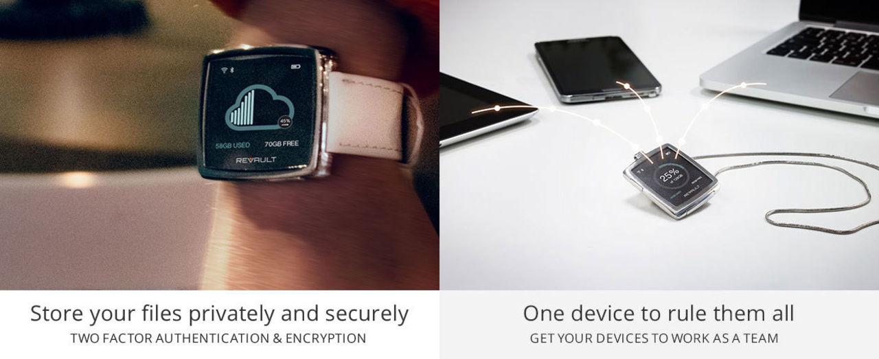 ReVault - smartklocka med inbyggd molnlagring