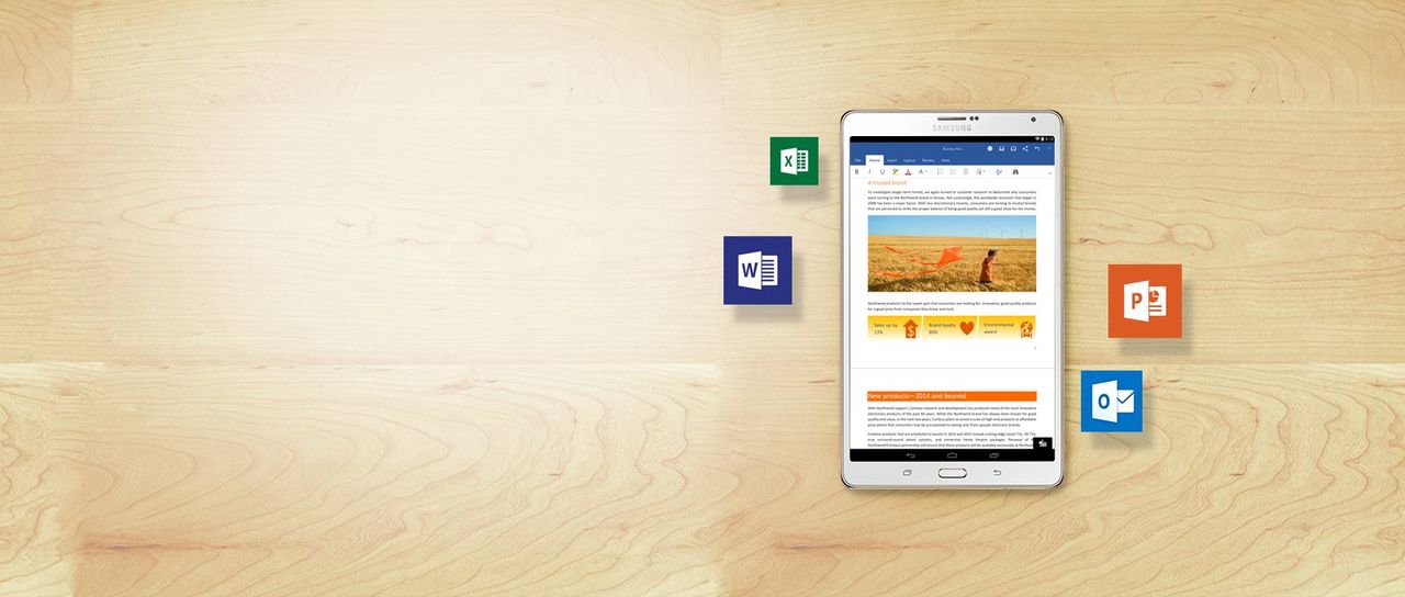 Nya Androidplattor från Sony och LG skeppas med Microsoftappar