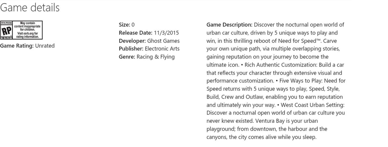 Need for Speed släpps sannolikt den 3 november