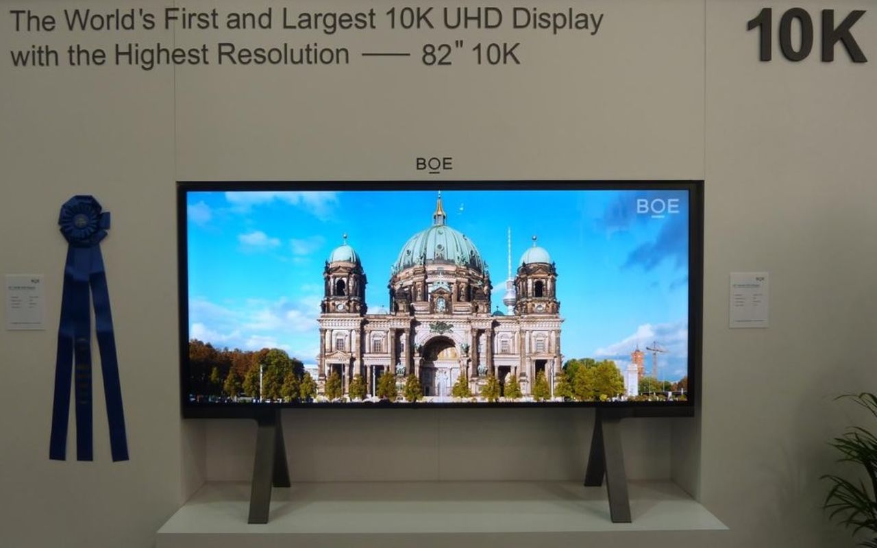 Kinesiska BOE visar upp världens första 10K-TV