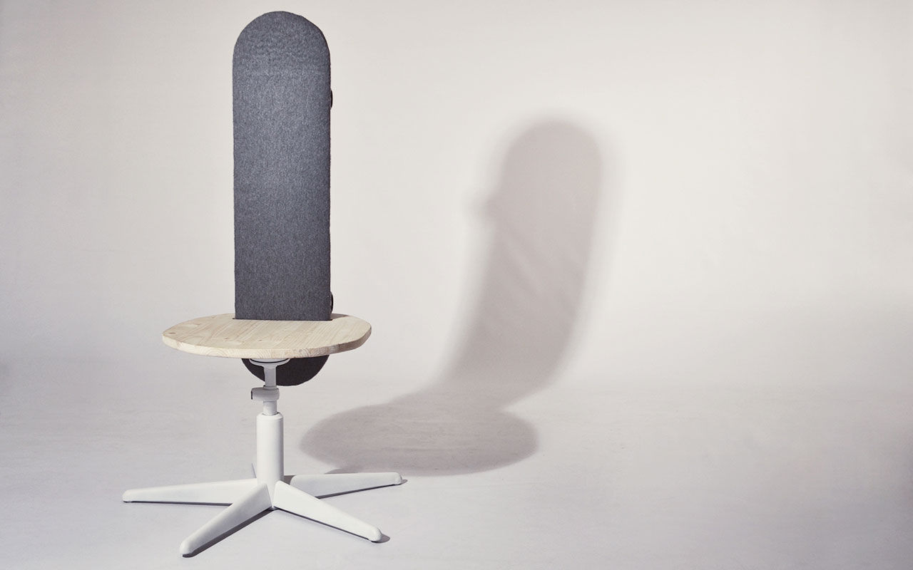 Stol med skateboardrygg