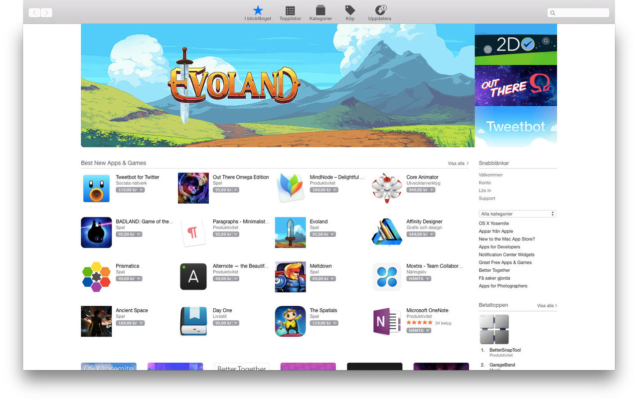 Apple sänker avgiften för vissa grejer i App Store