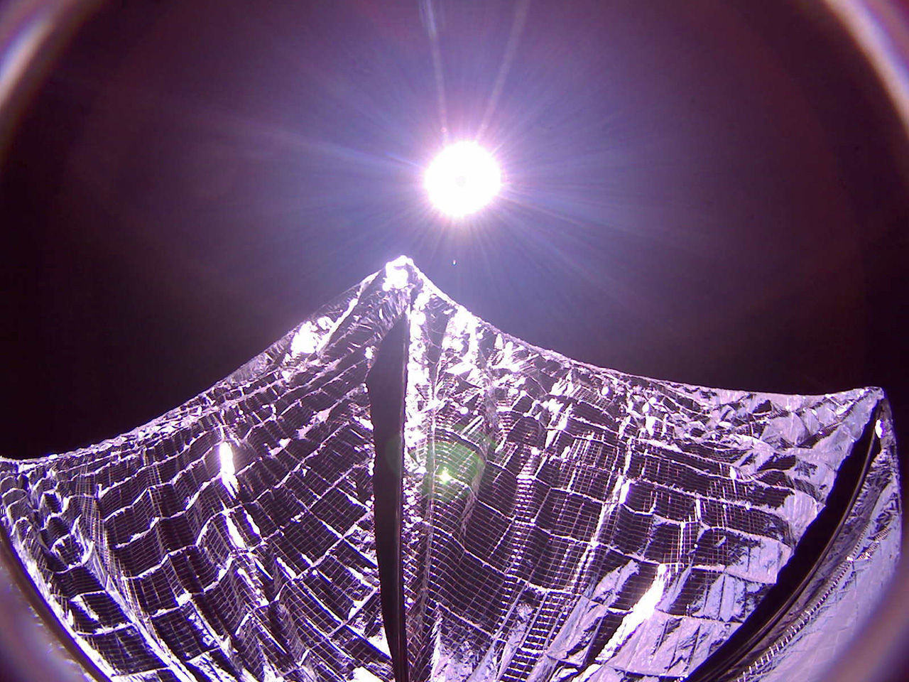 Planetary Society visar upp bild från Lightsail