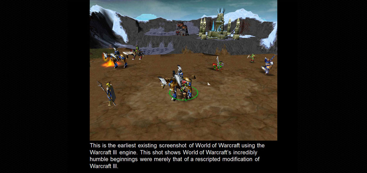 Kolla in den absolut första skärmdumpen från WoW