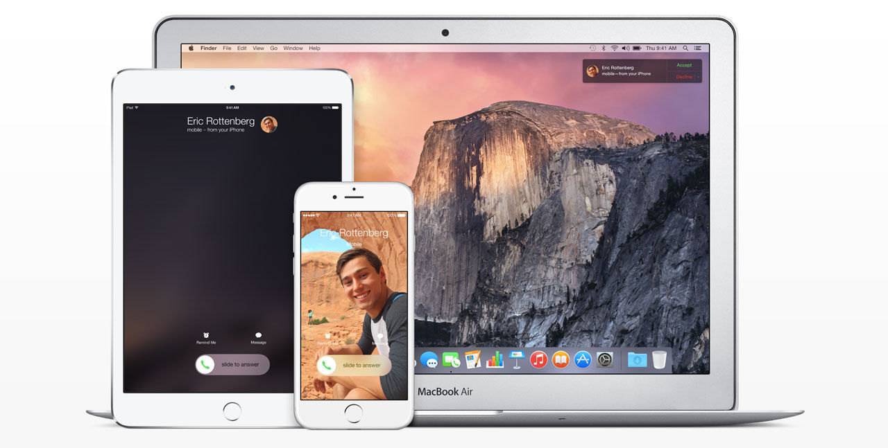 Förbättrat Continuity i iOS 9
