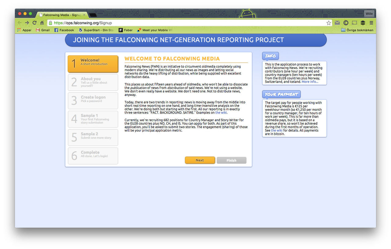 Rick Falkvinge startar nyhetstjänst