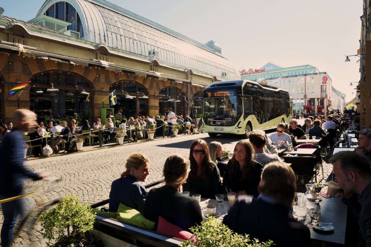 Premiär för elbusslinje i Göteborg