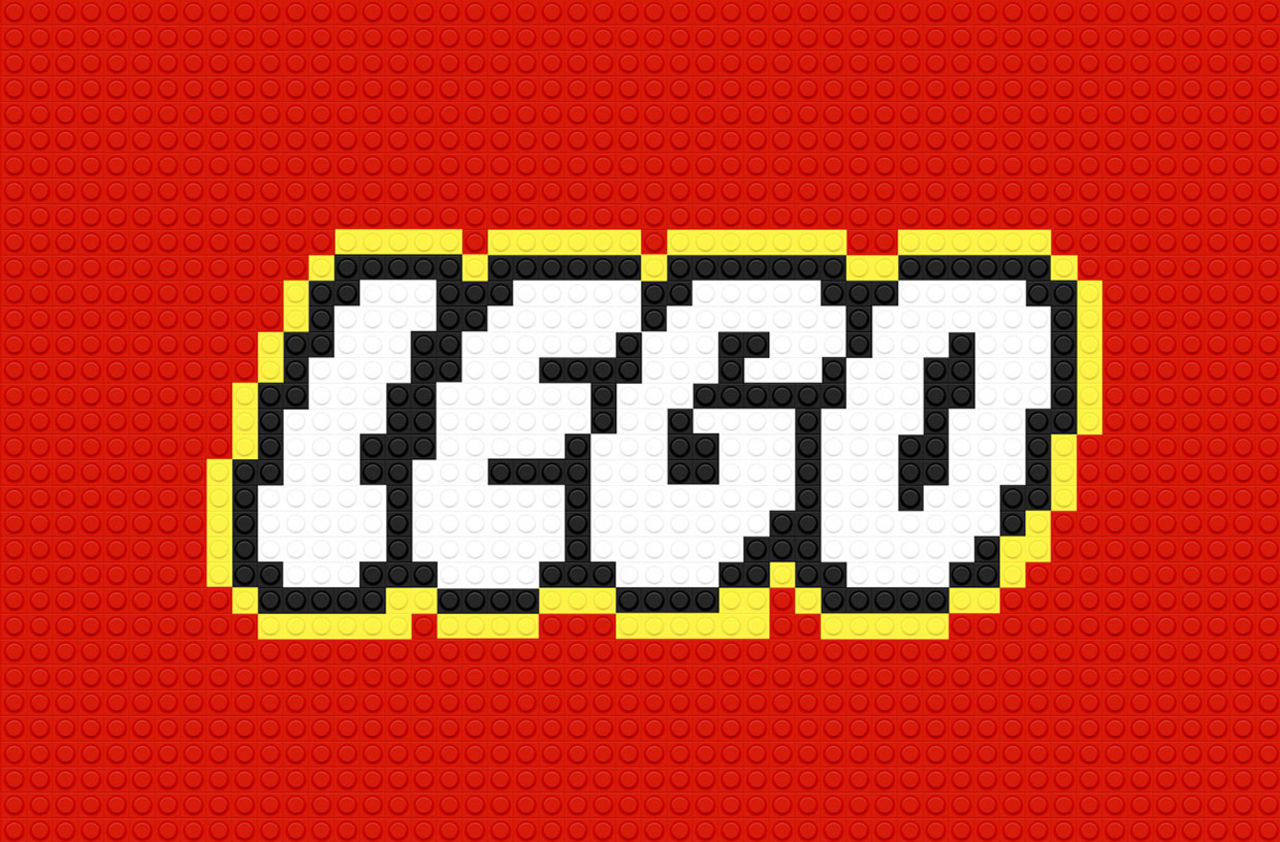 Välkända logotyper gjorda i Lego