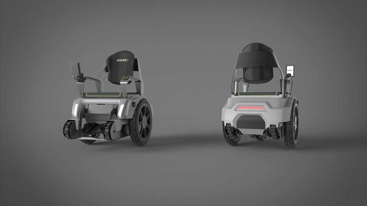 Scalevo är en rullstol man kan köra i trappor