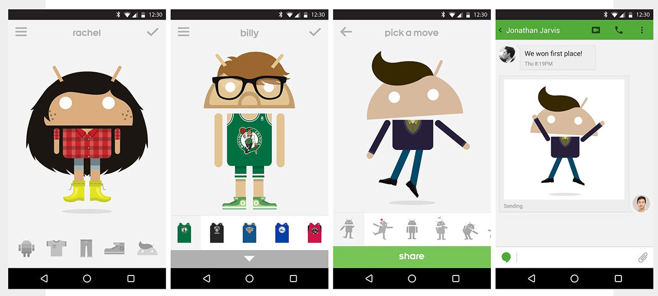 Google uppdaterar Androidify med nya kläder och animationer