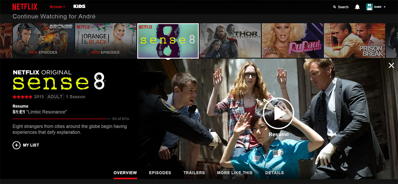 Nu har nya Netflix-designen börjat rulla ut