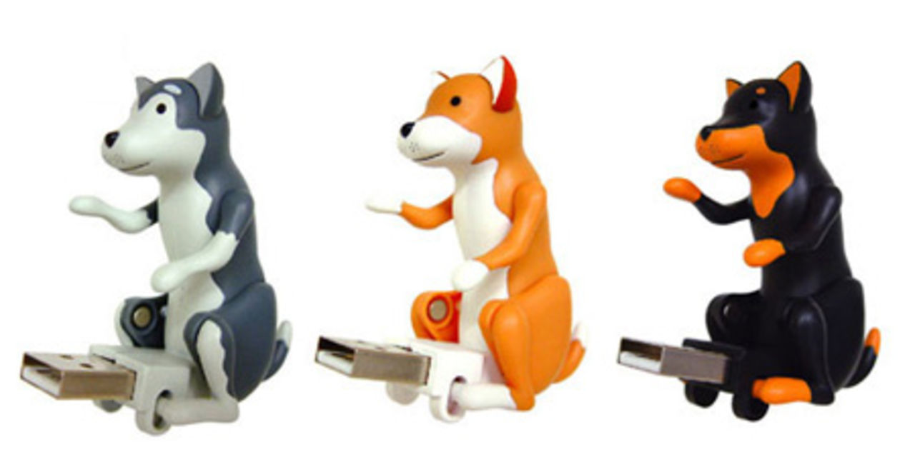 Ny modell av den juckande USB-hunden