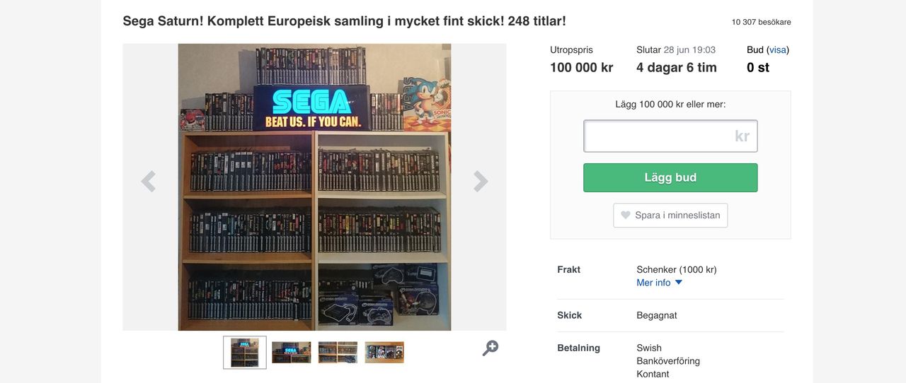 Köp samtliga Sega Saturn-spel som släpptes i Europa 