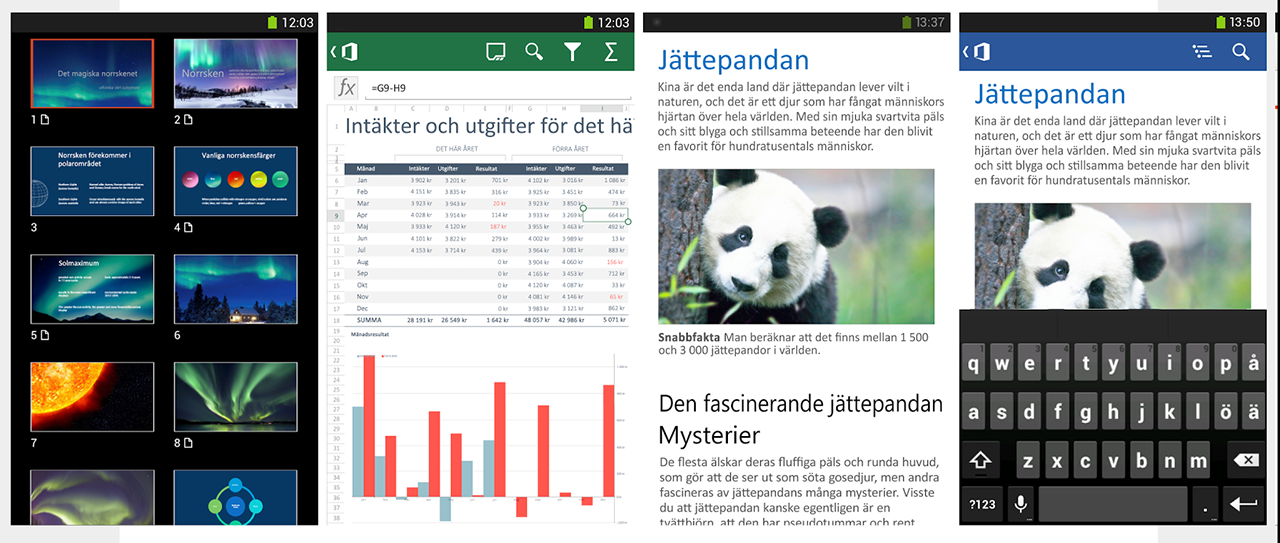 Androidversionen av Microsoft Office Mobile ute nu