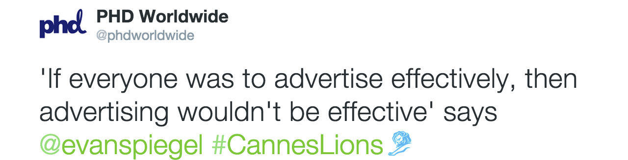 Cannes you please shut up?