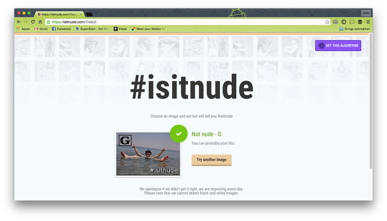 IsItNude kan avslöja om det finns naket på ett fotografi