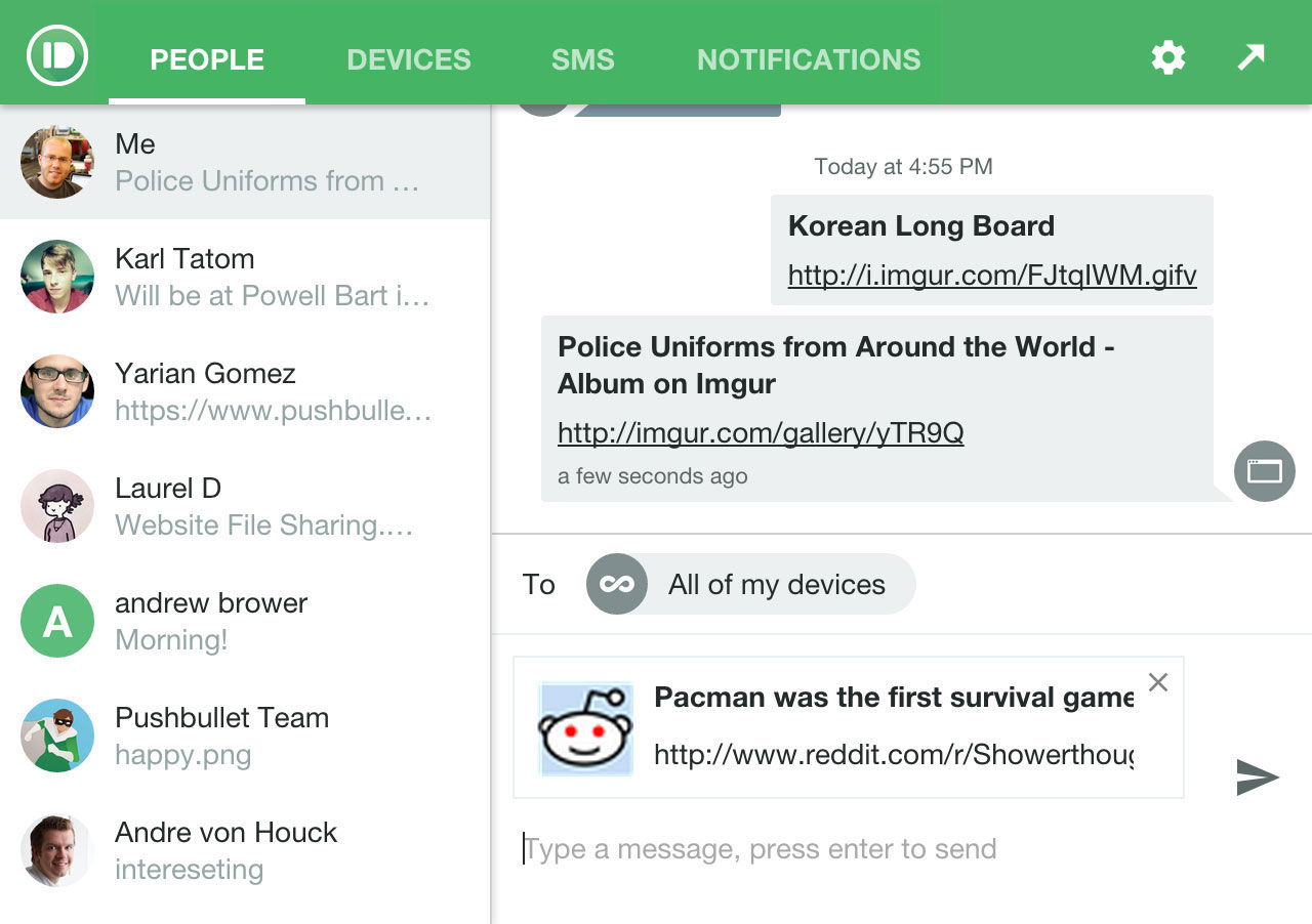 Pushbullet får sig en ordentlig uppdatering