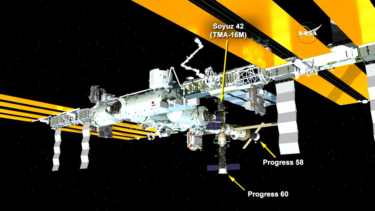 Progress 60 har dockat med ISS
