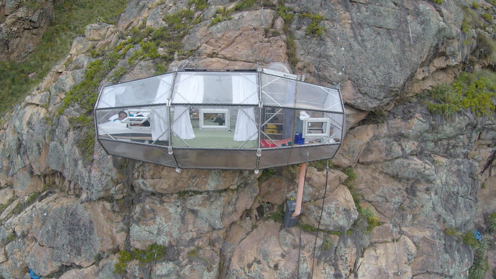 Bo på en bergsvägg