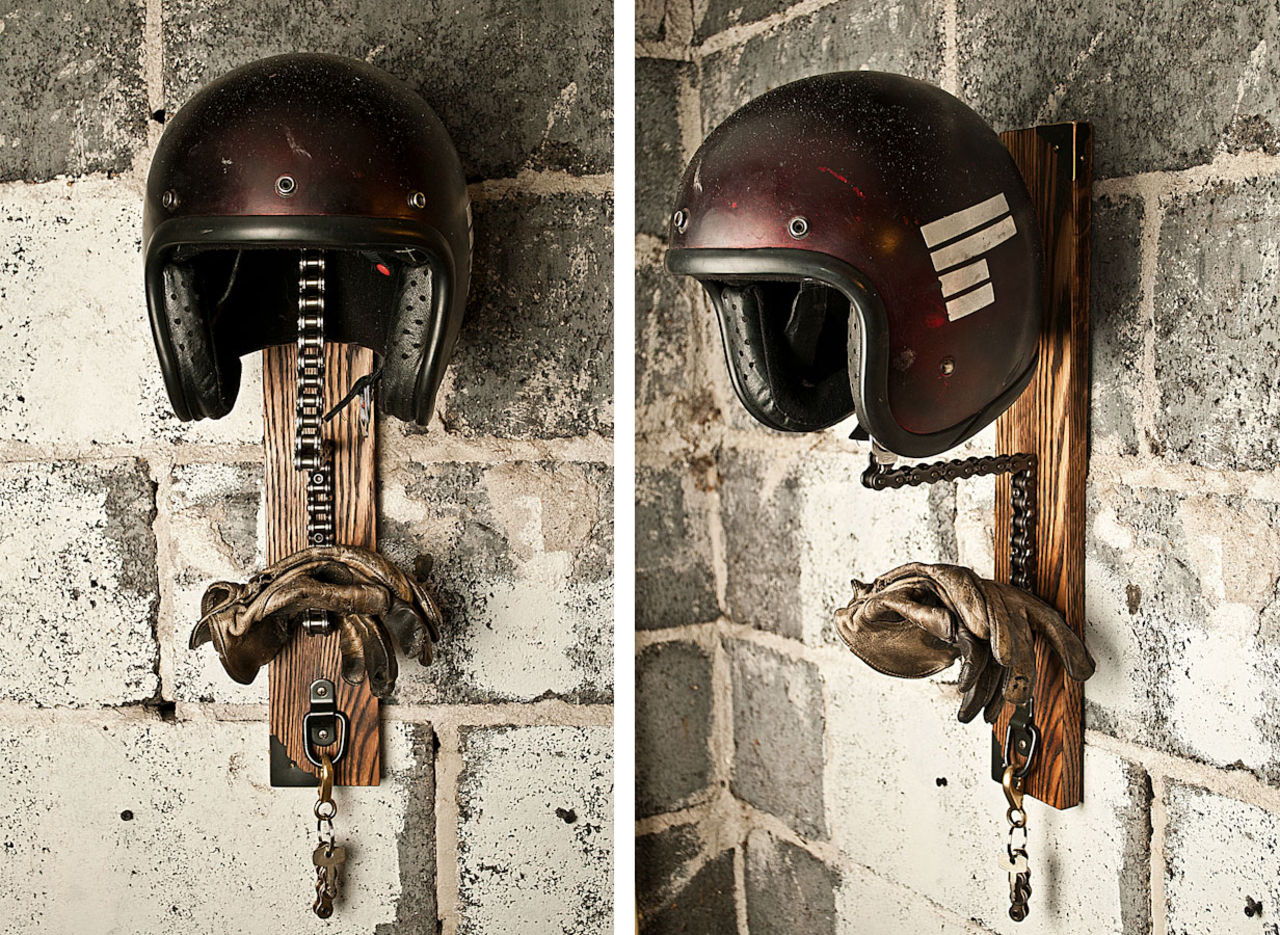 Häng hjälmen på väggen med stil