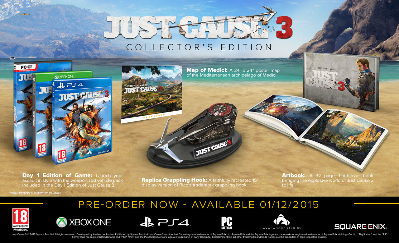 Just Cause 3 får Collector's Edition