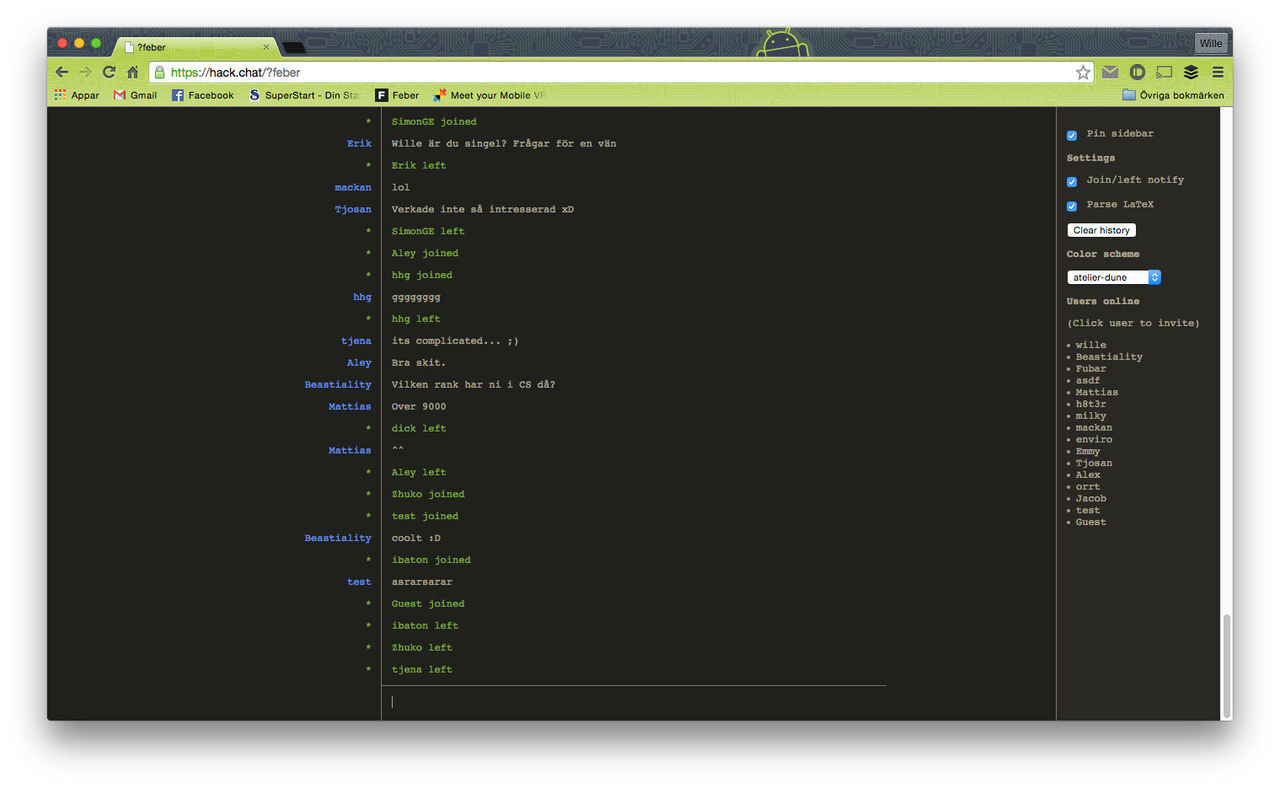 Skapa chattforum snabbt med Hack.Chat