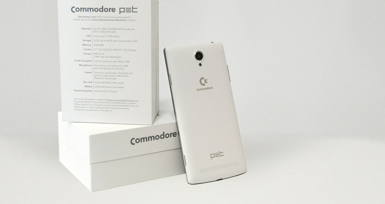 Commodore återupplivas som mobiltelefonen PET