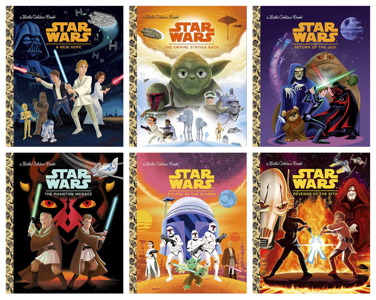 Star Wars-filmerna i barnboksform