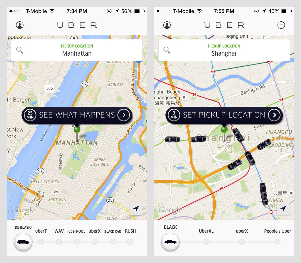 Uber runt om i världen