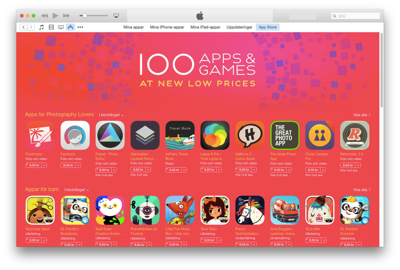 Sommarrea på App Store