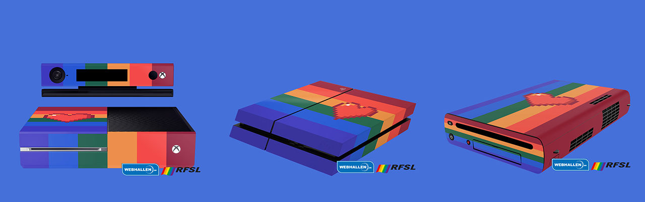 Webhallen firar Pride med dekaler till konsoler