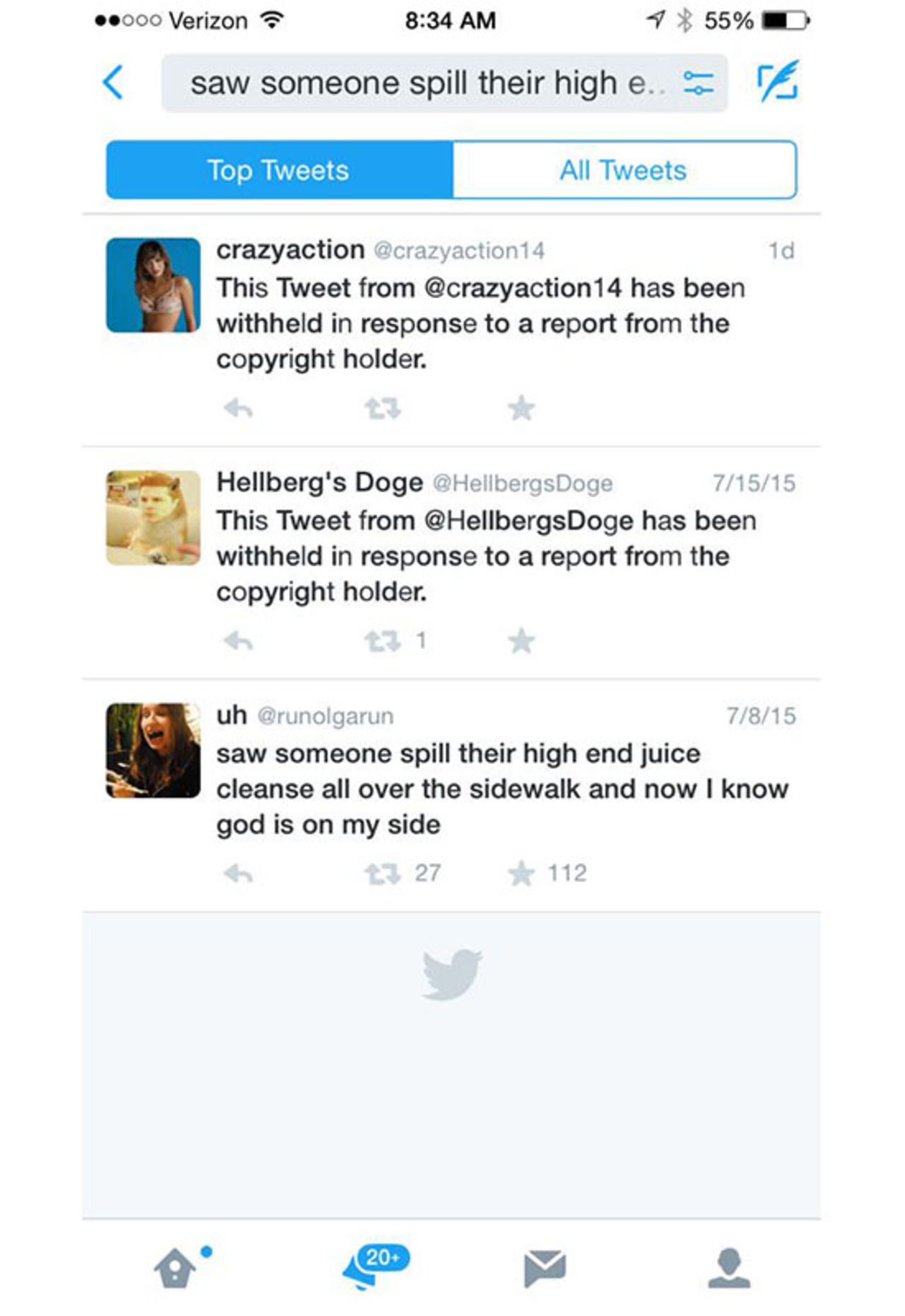 Twitter börjar raderar stulna skämt