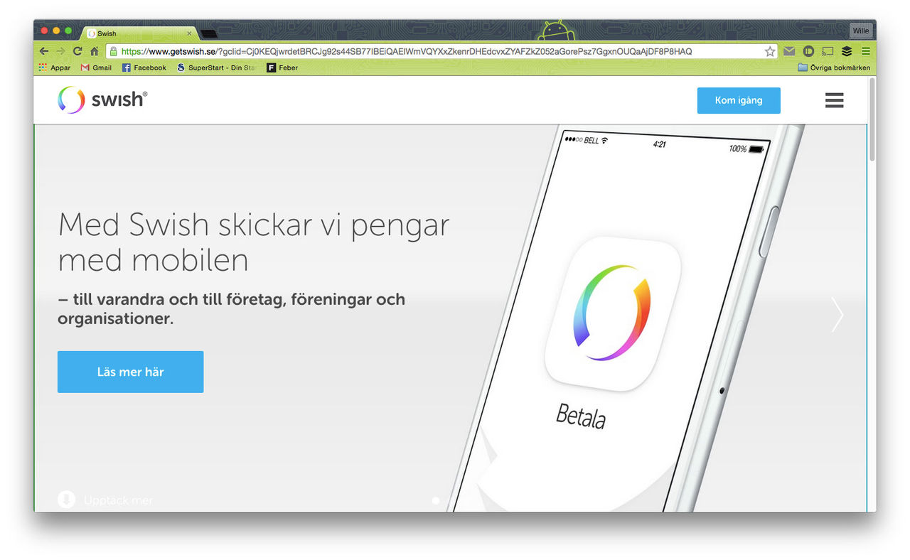 Swish för företag än så länge ingen succé