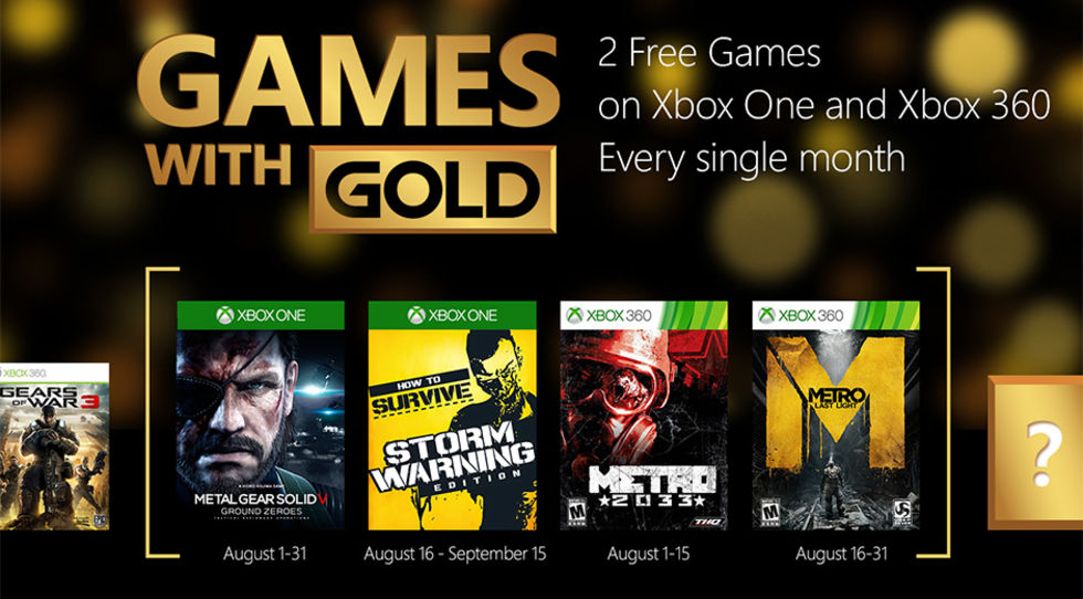 Nästa månads Games with Gold-erbjudande